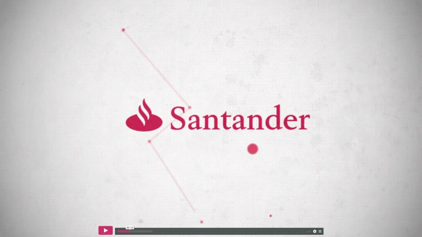 banco Santander Universidades y Universia motion graphics vfx visual loop