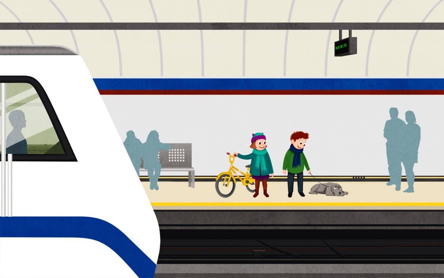 metro madrid ilustraciones interactivo