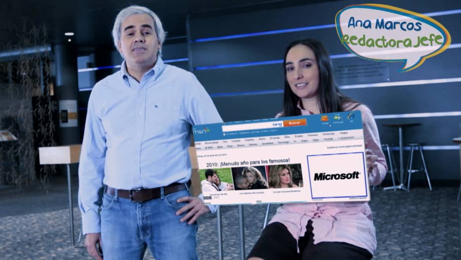 Microsoft MSN vfx rodaje 3D COMPOSICION VISUAL LOOP